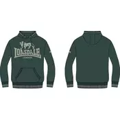 LONSDALE Majica Outwood  temno zelena / off-bela