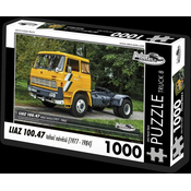 Retro cars - Puzzle KAMION c.8 Liaz 100.47 tahac návesov (1977-1984) - 1 000 dijelova