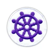 shumee Kolo Dharma Patchion - Magnetna podlaga - Vezen našitek/značka/emblem