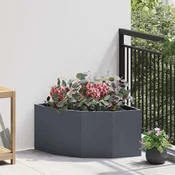 vidaXL Kotni sadilnik Antracit 60 x 60 x 35 cm Jeklo