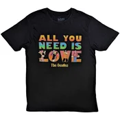 The Beatles Yellow Submarine All You Need Is Love Stacked Black L Majica