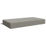 Vidaxl Blazina za sedež SOEST 100% poliester Siva 120 x 80 x 15 cm