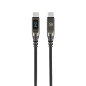 Blavec Lumix USB-C na USB-C 240W kabel 1,2 m z LED zaslonom