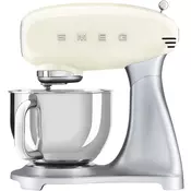 SMEG SMF04CREU Kuhinjski aparat kreme in 50s slog, 4,8-litrski mešalnik dodatki