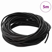 vidaXL Usnjena vrvica Temno rjava O3 mm x 5 m Usnje