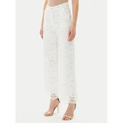 Artigli Hlače iz tkanine ACPA000739 Bela Regular Fit