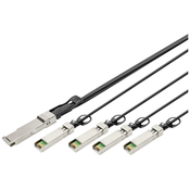 DIGITUS Digitus DN-81322 steklena vlakna/SFP+ optična vlakna, računalnik priključni kabel [1x QSFP+ - 4x SFP+] 2 m, (20519434)
