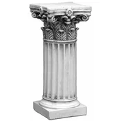 Casa Padrino Baroque Pillar Gray H. 46 cm - Magnificent Garden Pillar in Baroque Style - Garden Decoration Stone Pillar - Baroque Garden & Terrace Decoration Accessories