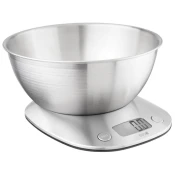 Kuhinjska tehtnica s posodo Eva inox, digitalna, 1g - 5kg