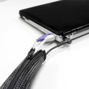 LogiLink fleksibilna zaštita za kablove sa rajfešlusom 1m x 30mm crna