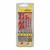 Alpen Višenamjensko svrdlo od tvrdog metala, 5-dijelni set Alpen MultiCut 100705100 cilindrični prihvat 1 set