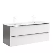 Vario Trim 120 spodnja omarica z umivalnikom antracitno bela