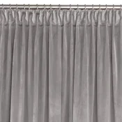 Curtain VILA color gray style classic dragon tape transparent 5 cm velvet 200x225 HOMEDE