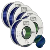 Professional Lab 5x Silk PLA Trojna Barva modra zelena vijolična filament 1.75mm - Professional Lab Sijajni Filament za 3D Tisk (1kg Kolut)