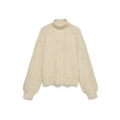 VERO MODA Pulover VMAsh kremna