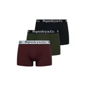 Superdry & Co Boksarice temno zelena/vinsko rdeča/črna