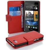 Cadorabo Cadorabo Ohišje, združljivo z HTC Desire 600 v rdeče sladkorno jabolko - Zaščitni ovitek iz teksturiranega umetnega usnja in žep za kartice, (20564343)