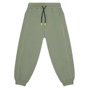 Otroška bombažna trenirka United Colors of Benetton zelena barva, 33NVCF06D