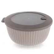 Northix Kuhinjska posoda s pokrovom, 1 l, temno bež, brez BPA