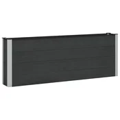 vidaXL Vrtna visoka greda 2 pcs WPC in aluminij