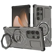 Hibridna maska Carbon Shield Pro za Samsung Galaxy S24 Ultra - smoke black