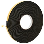 Vidaxl Samolepilni pena trak Črna 10mm x 10m CR pena