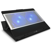 CONNECT IT FrostBlast hladilna podloga pod prenosnik z modro osvetlitvijo, Črna