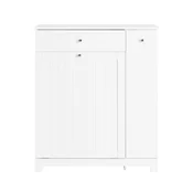 SoBuy SoBuy Pralni koš z eno predalnico Bela 78x38x90.3cm Sodobno BZR214-W, (5000092659)