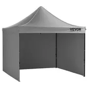 VEVOR Nadstrešek šotor 3048x3048 cm temno siv