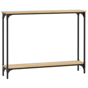 Vidaxl Konzolna mizica sonoma hrast 100x22,5x75 cm inženirski les