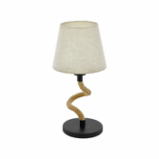 EGLO Stona lampa RAMPSIDE 1xE27 konopac/krem 43199