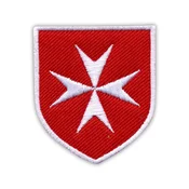shumee Našitek malteškega križa - ščit - magnetna podlaga - vezen našitek/značka/emblem