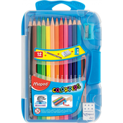 Olovke u boji Maped Color Peps - 12 boja, plava kutija