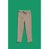 Marisse Womens Trousers L-Sp-4015 Brown_Off White