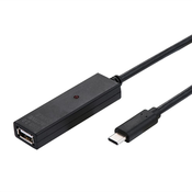 VALUE 12.99.1114 USB kabel 20 m USB 2.0 USB A USB C Crno
