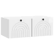TV ormar za zid Zidne Bijela visokog sjaja 78,5 x 41 x 30 cm
