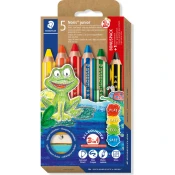 Staedtler Barvice Noris junior 5+1 svinčnik gratis, šilček 6/1