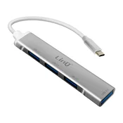 LINQ Adapter USB C HUB s 4 vrati USB - super hiter prenos, (21729907)