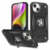 MG Ring Armor ovitek za iPhone 15 Plus, črna