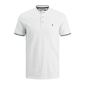 Pamucna polo majica Jack & Jones JJEPAULOS boja: bijela, glatki model, 12199711
