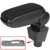 shumee Komplet naslonov za roke Dacia Sandero I 08-12 BLACK FABRIC + kit za montažo