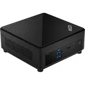 Mini namizni računalnik MSI Cubi 5 1M-438BEU / Core 5 /  8GB DDR5 / 512GB SSD / WiFi 6E + BT 5.3 / 1x2.5Gbps + 1x1Gbps Windows 11 Home (črn)