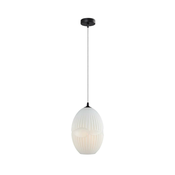 Klausen 111030 - Luster na sajli ELLIPTIC 1xE27/11W/230V bela