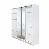 L decor Klizni ormar sa ogledalom Basti V 200, 200x58x215cm, Beli