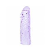 Nastavek za penis Baile Realistic Sleeve vijolicen