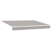 Vidaxl Nadomestno platno za tendo Svetlo siva 3 x 2,5 m Poliester
