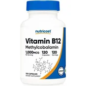 Nutricost – Vitamin B12 1000 mcg, 120 kapsul