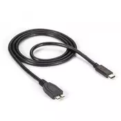 Kabel, Type C-USB, Teracell, 1m, črna