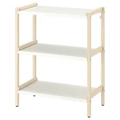 EKENABBEN Odprt regal, trepetlika/bela, 70x34x86 cm