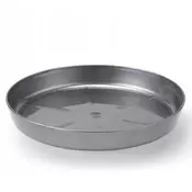 shumee Srebrn krožnik za cvetlični lonec 19,7 cm Plastični